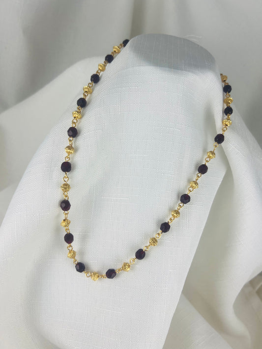 COLLIER CHOUX ET GRENAT